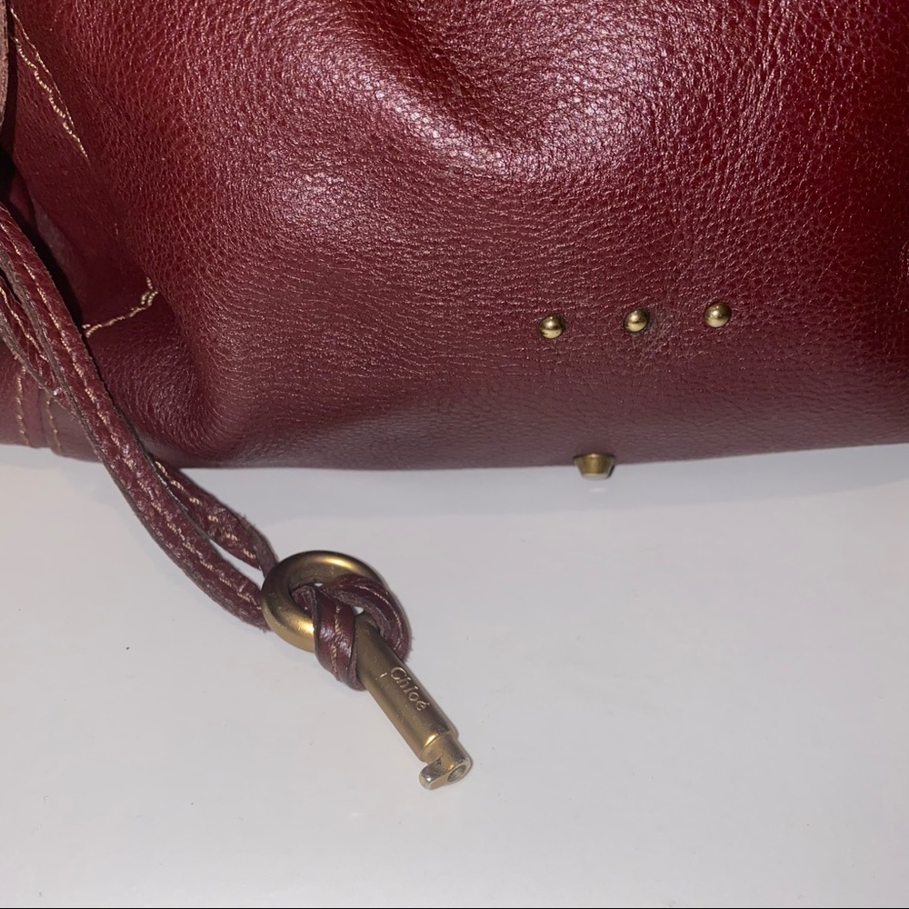 ๐SOLD๐ Chloe Paddington Leather Shoulder Bag in Burgundy - Picture 11 of 12